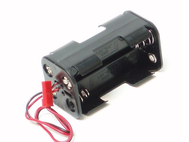 Porta-pilas 4 x AA Conector (BEC) - RC BUGGYS Zarautz