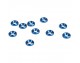 (10) Arandelas Azules Conicas Alum. 4mm