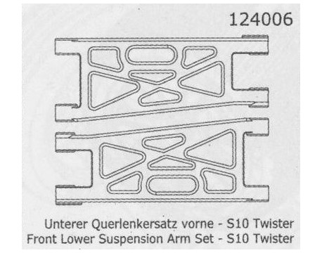 Trapecios Frontales S10 Twister - 124006