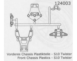 kit Soportes Frontales S10 Twister - 124003