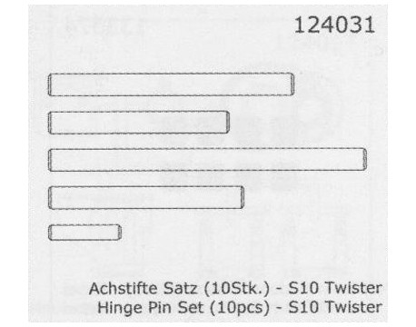 Set Pasadores Acero S10 Twister - 124031