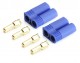 (2) Conectores 5mm EC5 Azules Macho 