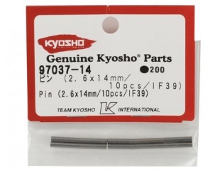(4) Pins Acero Black 2.6x14mm kyosho - IF39 - 97037