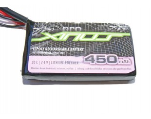 Bateria RX Lipo 7.4v 450 mAh 30C AR Xirius